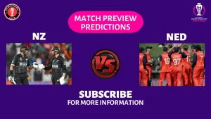 NZ vs NED Match Preview, Predictions, Win Probability, And Standing Of Both Teams