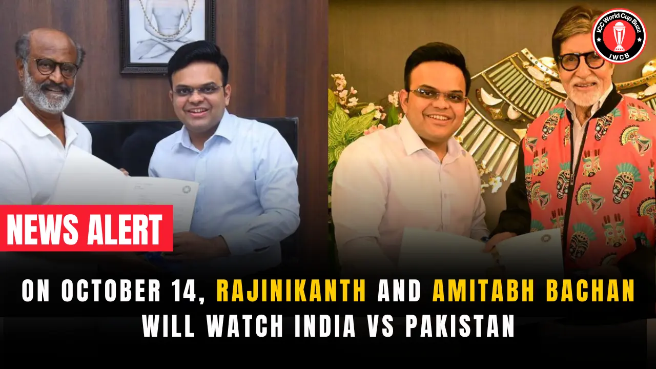 On October 14, Rajinikanth and Amitabh Bachan will watch India vs Pakistan
