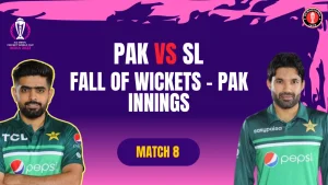 PAK vs SL, ICC Men’s CWC23, Hyderabad | Match 08 | Fall of Wickets | PAK Innings