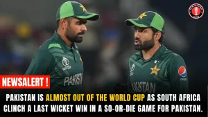 Pakistan Is Almost Out of The World Cup As South Africa Clinch a Last Wicket Win in a So-Or-Die Game for Pakistan.