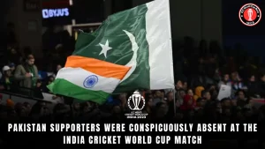 Pakistan supporters were conspicuously absent at the India Cricket World Cup match