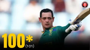 Quinton De kock made a classic century in 101 balls against Bangladesh