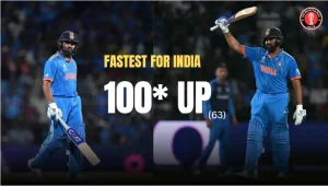 Rohit Scored the Fastest World Cup 100 for India, Another Record Broken