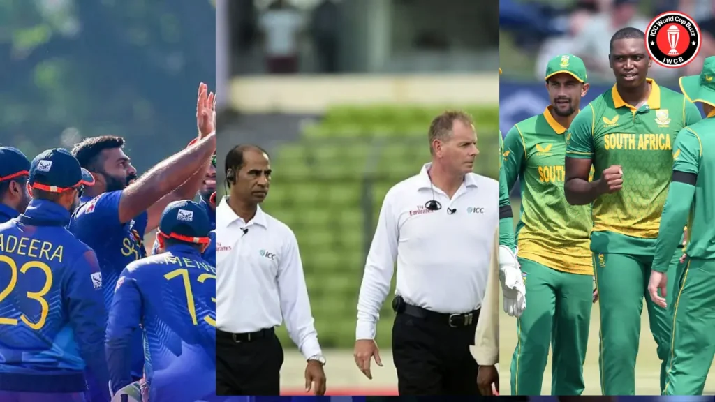 SA vs SL Match Officials for ICC Cricket World Cup 2023 