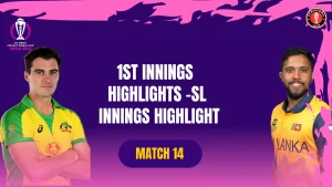 SL vs AUS | ICC Men’s CWC23 | Lucknow | Match 14 | 1st Innings HIghlihgt | SL Batting