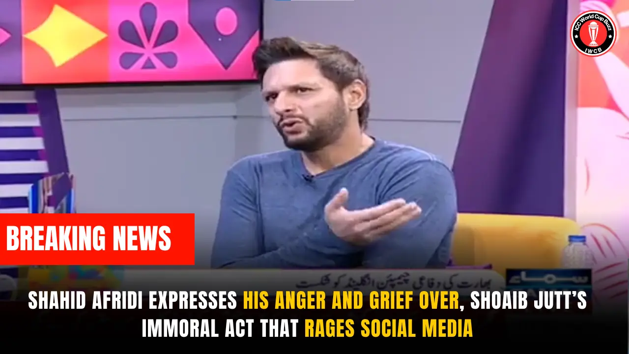 Shahid Afridi Expresses his Anger and Grief over, Shoaib Jutt’s Immoral Act that rages Social Media