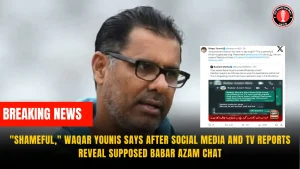 “Shameful,” Waqar Younis Says After Social Media and TV Reports Reveal Supposed Babar Azam Chat