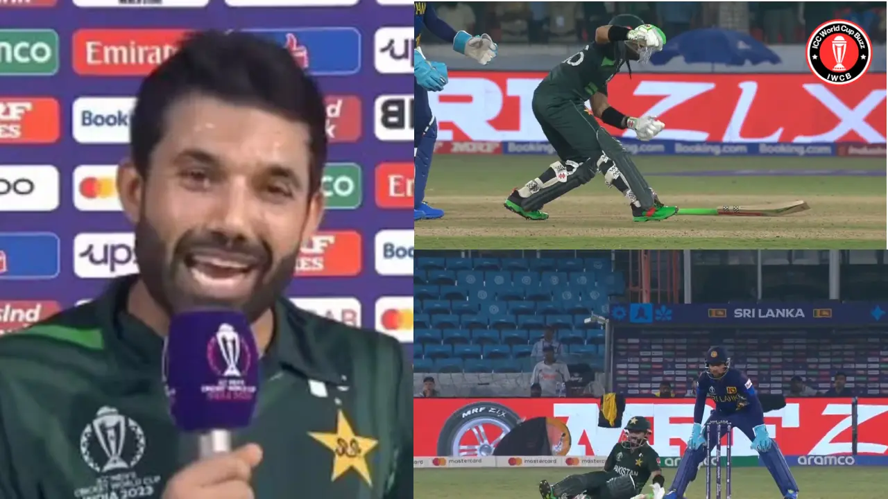 'Sometimes it's acting,' says Rizwan in response to Simon Doull's 'cramp' question during the PAK vs SL game