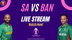 South Africa vs Bangladesh ICC Cricket World Cup 2023 Live Streaming, ball by ball commentary and Live Score