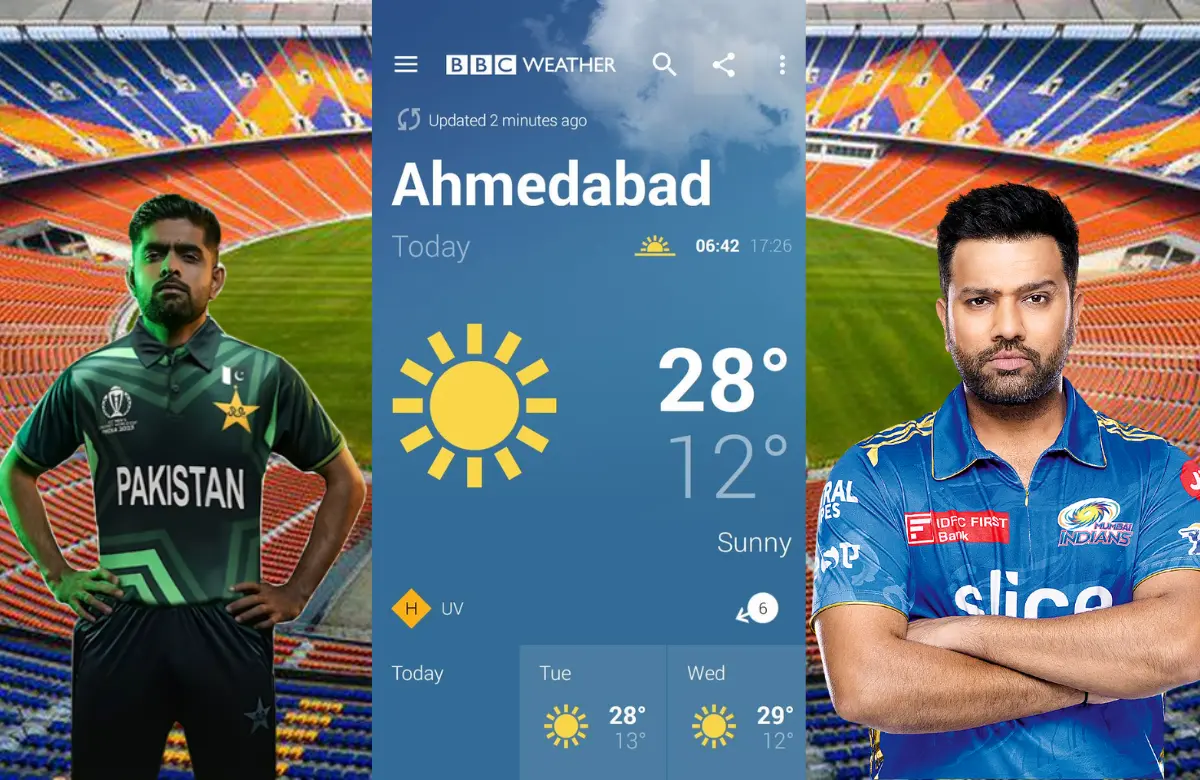Pak vs ind ahmadabad weather report