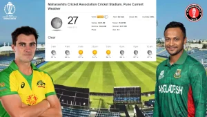 AUS vs BAN Weather Report ICC Cricket World Cup 2023