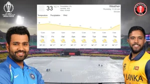 IND vs SL Weather Report ICC Cricket World Cup 2023