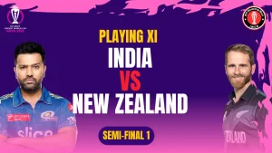 Ind vs NZ Playing 11 Semi-Final 1 Wankhede Stadium Mumbai  ICC World Cup 2023