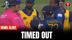 Mathews was given the timed out on shakib’s appeal