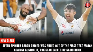 After spinner Abrar Ahmed was ruled out of the first Test match against Australia, Pakistan called up Sajid Khan