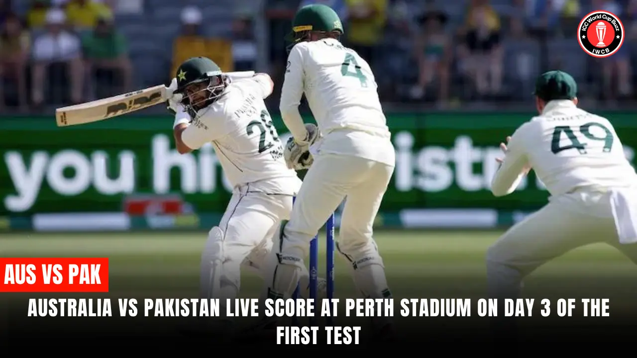 Australia vs Pakistan Live Score at Perth Stadium on Day 3 of the First Test