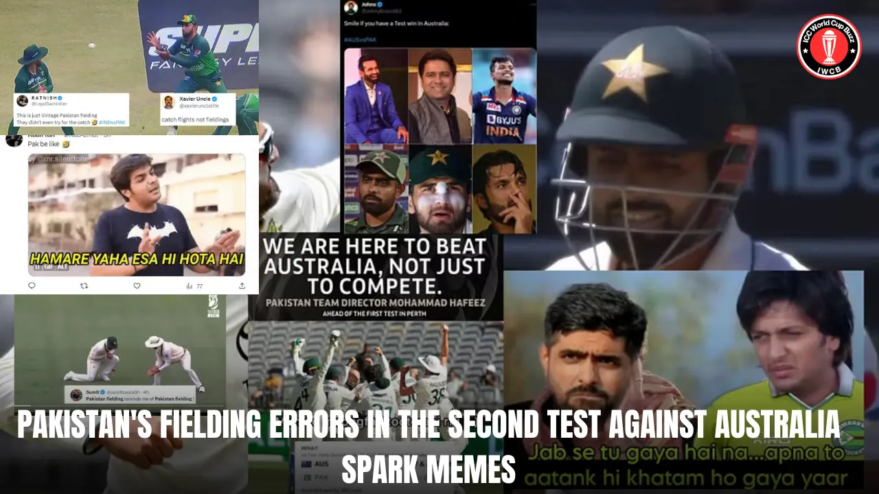 Pakistan's fielding errors in the second test against Australia spark memes