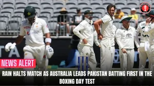 Rain halts Match as Australia leads Pakistan batting first in the Boxing Day Test