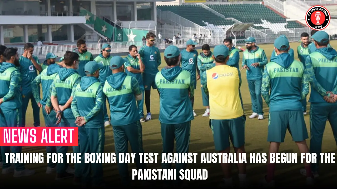 Training for the Boxing Day Test against Australia has begun for the Pakistani squad