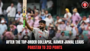 After the top-order collapse, Aamer Jamal leads Pakistan to 313 points