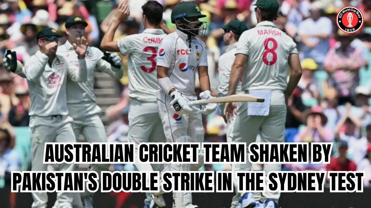 Australian cricket team shaken by Pakistan's double strike in the Sydney Test