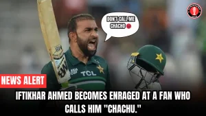 Iftikhar Ahmed becomes enraged at a fan who calls him “chachu.”