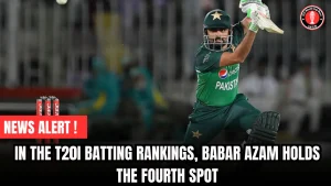 In the T20I batting rankings, Babar Azam holds the fourth spot