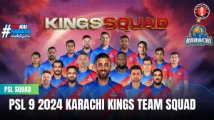 PSL 9 2024 Karachi Kings team squad
